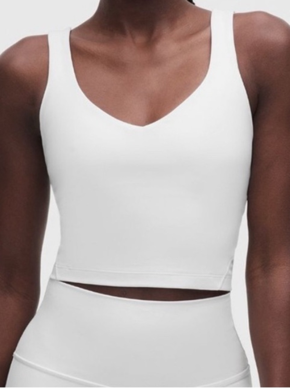 Lululemon Align Tank Top White A/B Cup Size 2 Nulu Yoga Bra